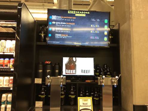 Yup. Growler fills in grocery stores.