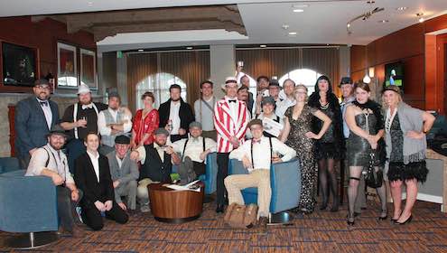 The L.A. Beer Bloggers in costume before the party. (photo from Firestone Walker)