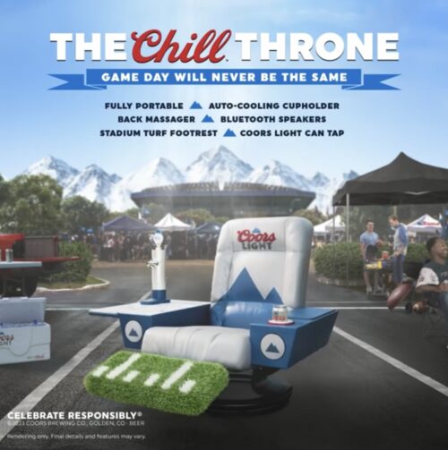 16+ Coors Light Chill Throne